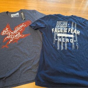 Rally NWT and NineLine Graphic tee Patriotic shirts Size L